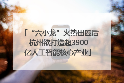 “六小龙”火热出圈后 杭州欲打造超3900亿人工智能核心产业