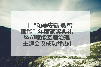 “和美安徽·数智赋能”年度颁奖典礼暨AI赋能基层治理主题会议成功举办