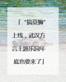 “搞莫狮”上线，武汉方言主题乐园年底也要来了