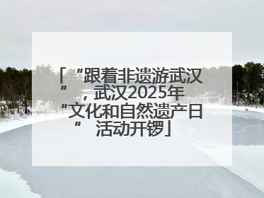 “跟着非遗游武汉”，武汉2025年“文化和自然遗产日” 活动开锣