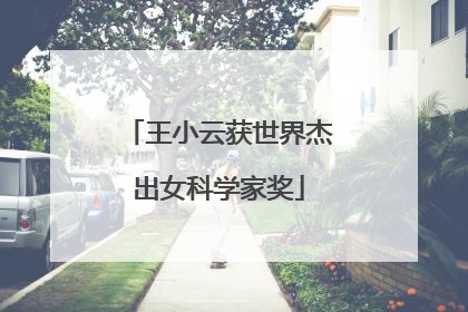 王小云获世界杰出女科学家奖