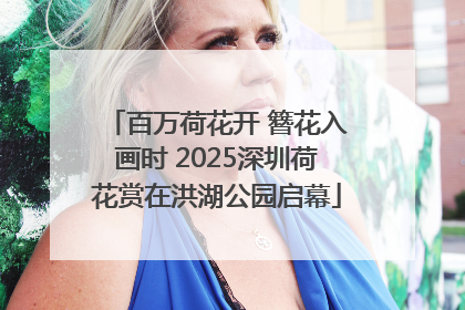 百万荷花开 簪花入画时 2025深圳荷花赏在洪湖公园启幕