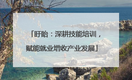 盱眙:深耕技能培训,赋能就业增收产业发展