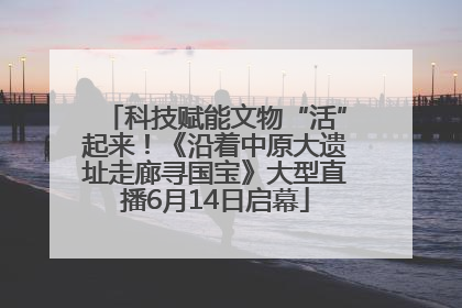 科技赋能文物“活”起来！《沿着中原大遗址走廊寻国宝》大型直播6月14日启幕