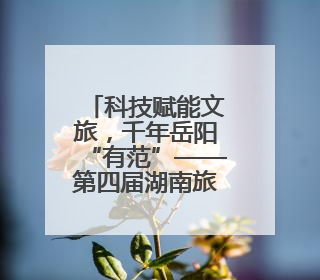 科技赋能文旅，千年岳阳“有范”——第四届湖南旅游发展大会开幕式暨文化旅游推介会侧记