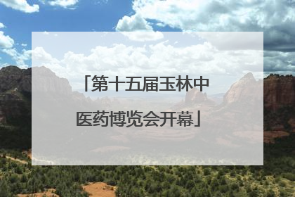 第十五届玉林中医药博览会开幕