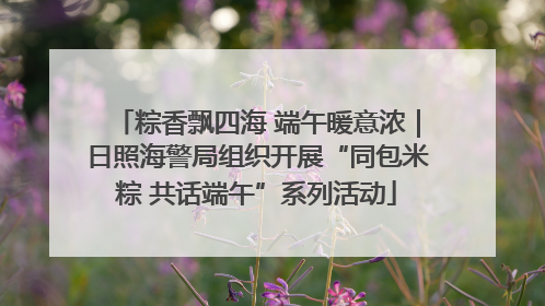 粽香飘四海 端午暖意浓｜日照海警局组织开展“同包米粽 共话端午”系列活动