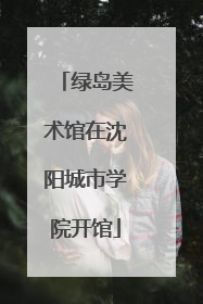 绿岛美术馆在沈阳城市学院开馆