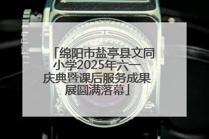 绵阳市盐亭县文同小学2025年六一庆典暨课后服务成果展圆满落幕