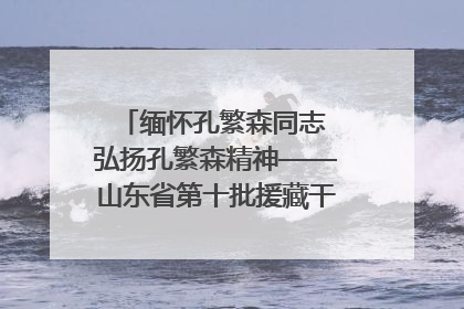 缅怀孔繁森同志 弘扬孔繁森精神——山东省第十批援藏干部人才清明节前到岗巴县开展党性教育