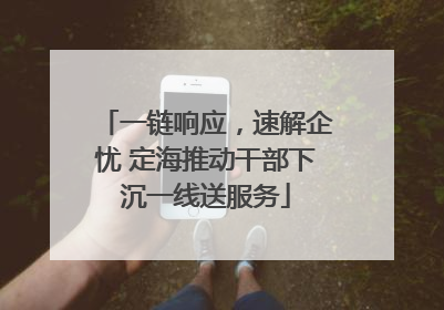 一链响应，速解企忧 定海推动干部下沉一线送服务