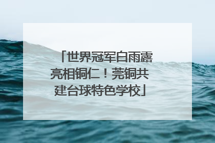 世界冠军白雨露亮相铜仁！莞铜共建台球特色学校