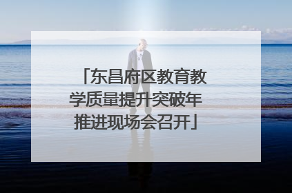 东昌府区教育教学质量提升突破年推进现场会召开