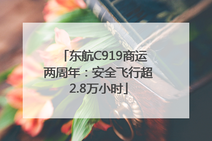 东航C919商运两周年：安全飞行超2.8万小时