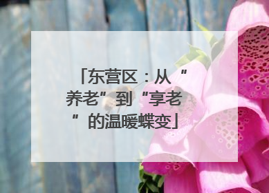 东营区：从“养老”到“享老”的温暖蝶变