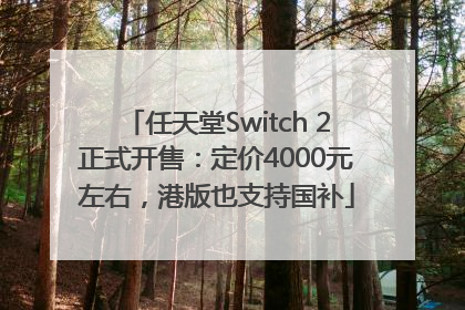 任天堂Switch 2正式开售：定价4000元左右，港版也支持国补