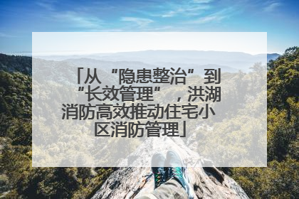 从“隐患整治”到“长效管理”，洪湖消防高效推动住宅小区消防管理
