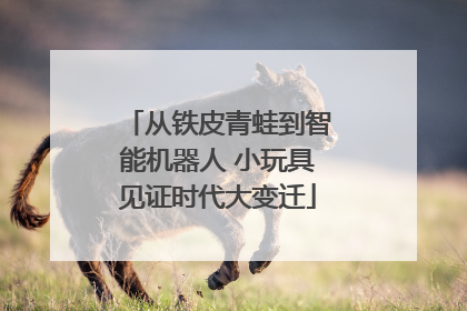 从铁皮青蛙到智能机器人 小玩具见证时代大变迁
