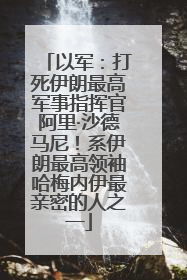 以军：打死伊朗最高军事指挥官阿里·沙德马尼！系伊朗最高领袖哈梅内伊最亲密的人之一