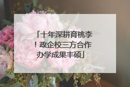 十年深耕育桃李！政企校三方合作办学成果丰硕