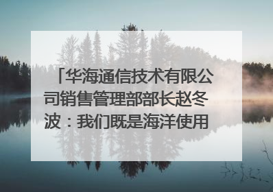 华海通信技术有限公司销售管理部部长赵冬波：我们既是海洋使用者 也是海洋保护者｜2025年生态文明贵阳国际论坛