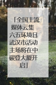 全国主流媒体云集 六五环境日武汉市活动主场将在中碳登大厦开启