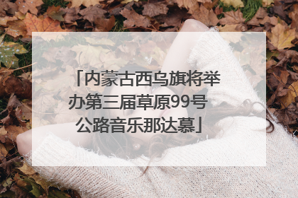 内蒙古西乌旗将举办第三届草原99号公路音乐那达慕