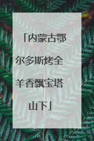内蒙古鄂尔多斯烤全羊香飘宝塔山下