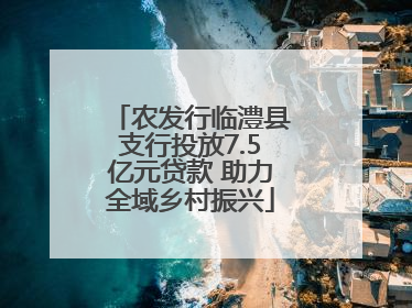 农发行临澧县支行投放7.5亿元贷款 助力全域乡村振兴