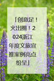 创意足！火出圈！2024浙江年度文旅宣推案例亮点纷呈