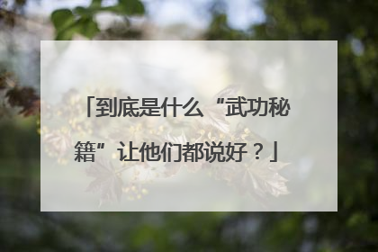 到底是什么“武功秘籍”让他们都说好？