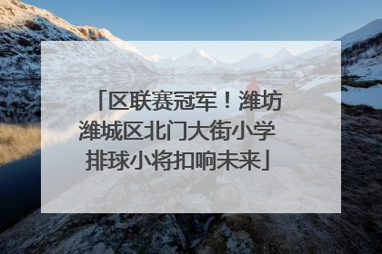 区联赛冠军！潍坊潍城区北门大街小学排球小将扣响未来
