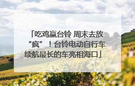 吃鸡赢台铃 周末去放“疯”！台铃电动自行车续航最长的车亮相海口
