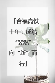 合福高铁十年：成绩“斐然”，向“新”而行