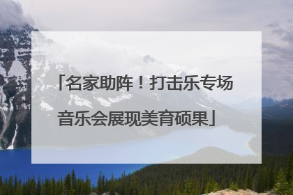 名家助阵！打击乐专场音乐会展现美育硕果