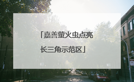嘉善萤火虫点亮长三角示范区