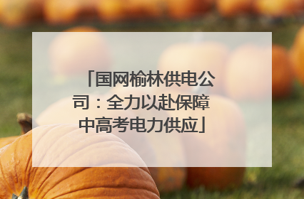 国网榆林供电公司：全力以赴保障中高考电力供应