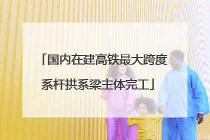 国内在建高铁最大跨度系杆拱系梁主体完工