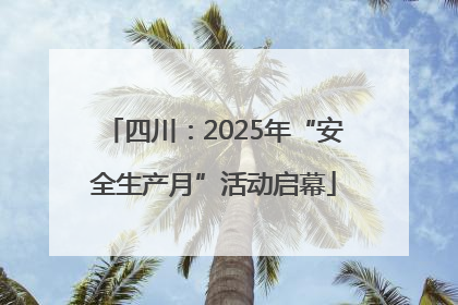 四川：2025年“安全生产月”活动启幕