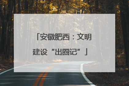 安徽肥西：文明建设“出圈记”