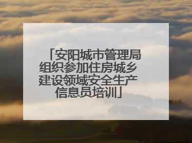 安阳城市管理局组织参加住房城乡建设领域安全生产信息员培训