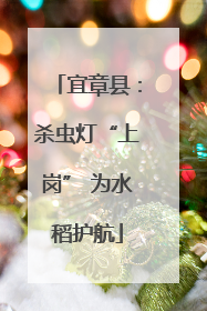宜章县：杀虫灯“上岗” 为水稻护航