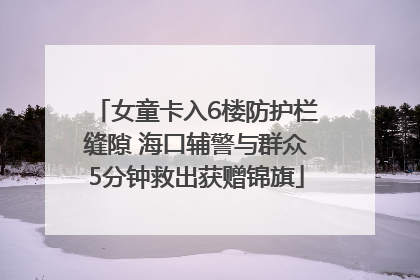 女童卡入6楼防护栏缝隙 海口辅警与群众5分钟救出获赠锦旗