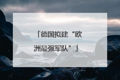 德国拟建“欧洲最强军队”