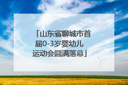 山东省聊城市首届0-3岁婴幼儿运动会圆满落幕