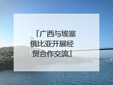 广西与埃塞俄比亚开展经贸合作交流