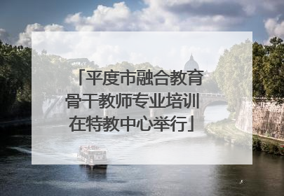 平度市融合教育骨干教师专业培训在特教中心举行