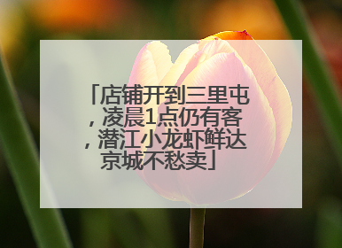 店铺开到三里屯，凌晨1点仍有客，潜江小龙虾鲜达京城不愁卖