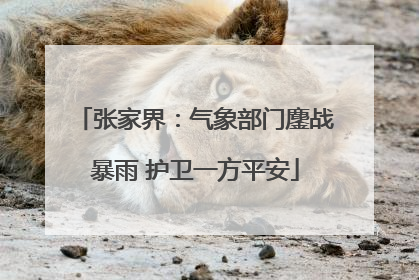 张家界：气象部门鏖战暴雨 护卫一方平安
