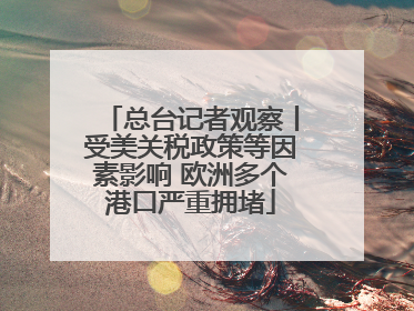 总台记者观察丨受美关税政策等因素影响 欧洲多个港口严重拥堵